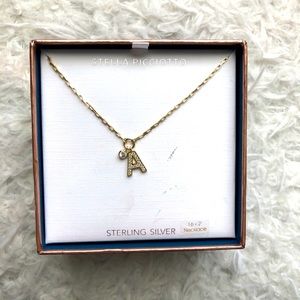 NEW IN BOX: “A” letter necklace - Stella Picciotto